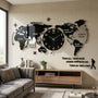 Moderne 3D-Wanduhr - WorldoraClock