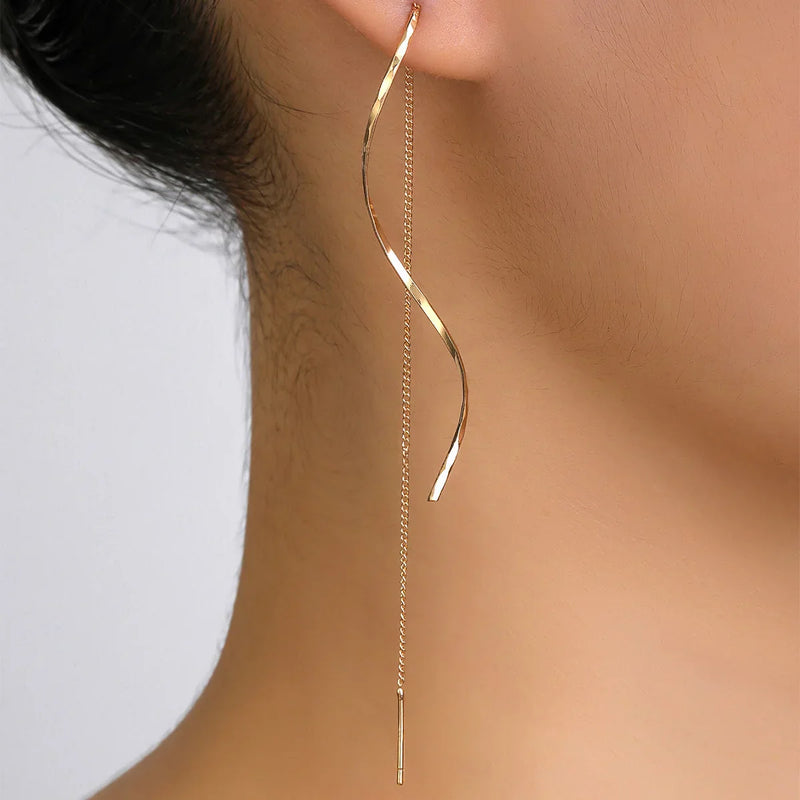 Moderne Ohrstecker - LongWaves 