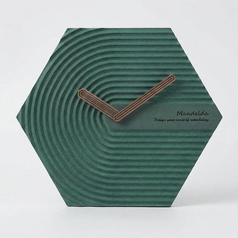 Moderne Sechseckige Wanduhr - HexaPulse