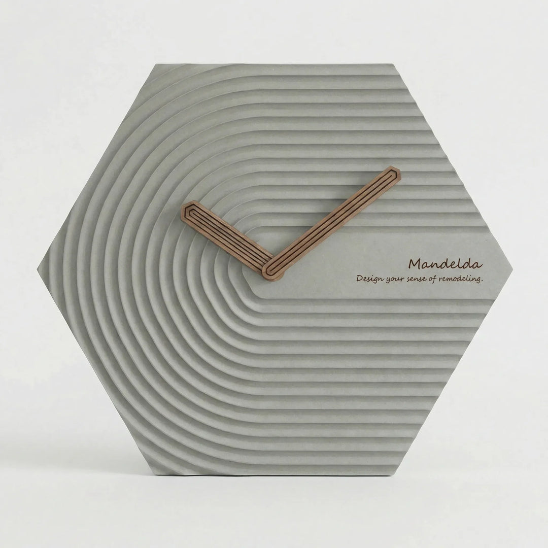 Moderne Sechseckige Wanduhr - HexaPulse