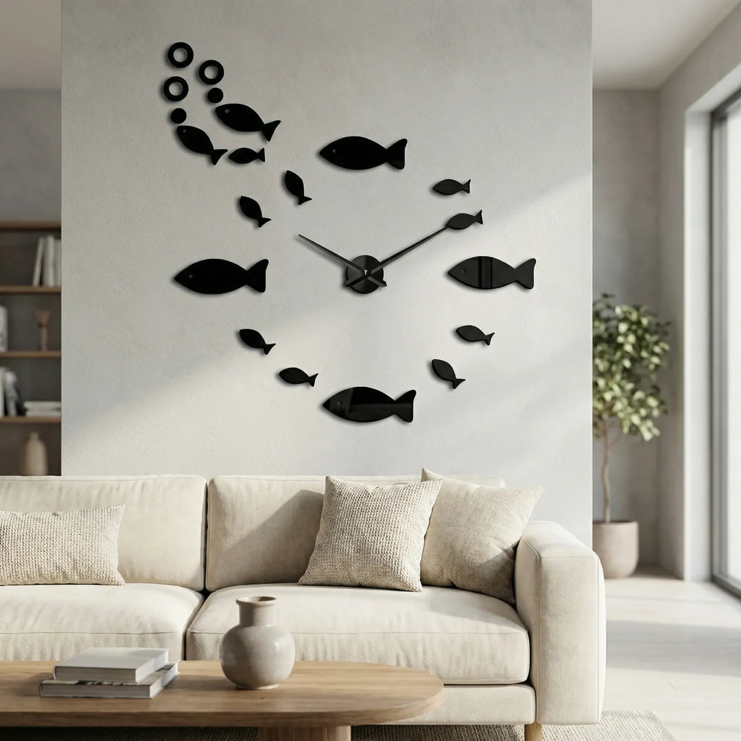 Moderne Spiegel-Wanduhr - Miraflow