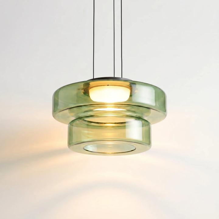 Multi-Tier Tinted Glass Pendant Light -  Halora
