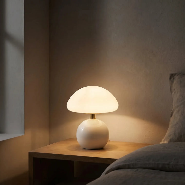Mushroom-Shaped Ceramic Table Lamp -  Shromli
