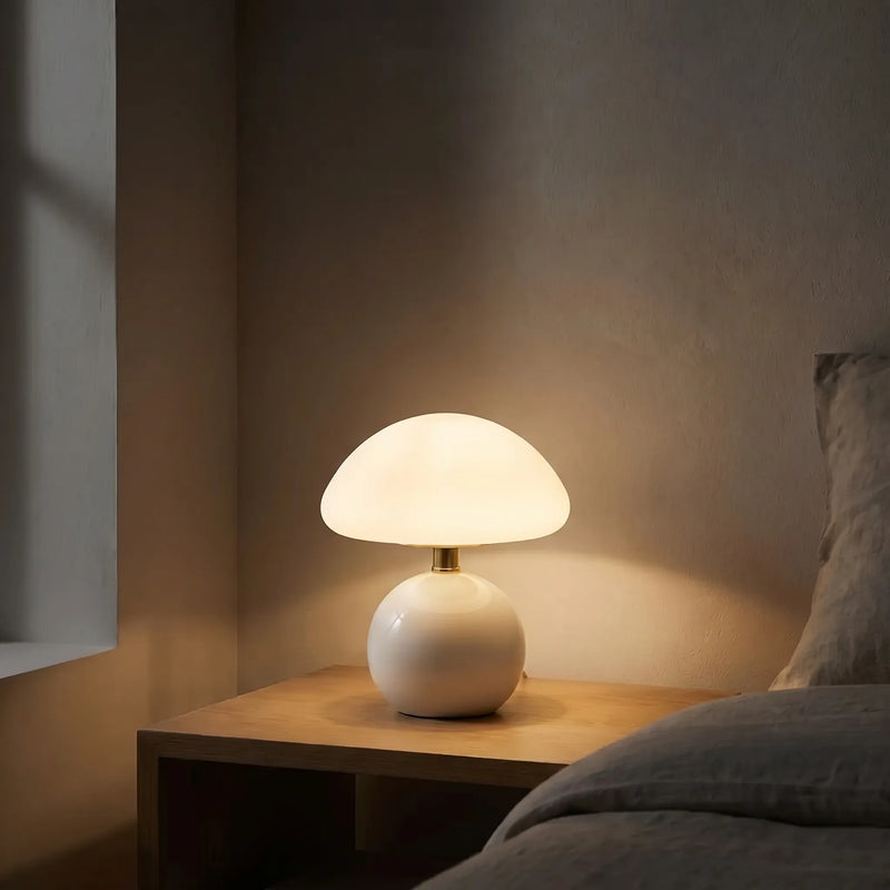 Mushroom-Shaped Ceramic Table Lamp -  Shromli