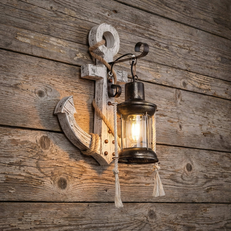 Nautical Anchor Wall Sconce -  NautiGlow