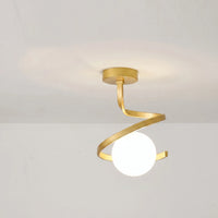 Nordic-Style Spiral Ceiling Lamp -  Spiralux