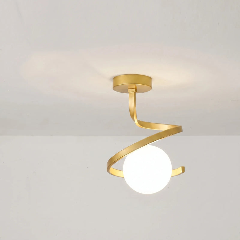 Nordic-Style Spiral Ceiling Lamp -  Spiralux