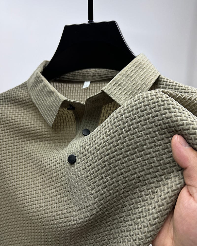 Atmungsaktives Herren Poloshirt mit Mesh-Details & Slim Fit – Milan