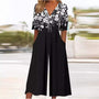 Luftiger & Stilvoller Damen Jumpsuit mit Weitem Bein – Elina