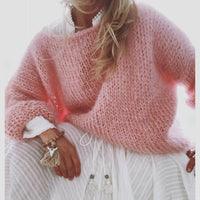 Oversized Häkel-Damenpullover – Freja