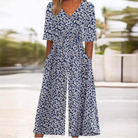 Luftiger & Stilvoller Damen Jumpsuit mit Weitem Bein – Elina