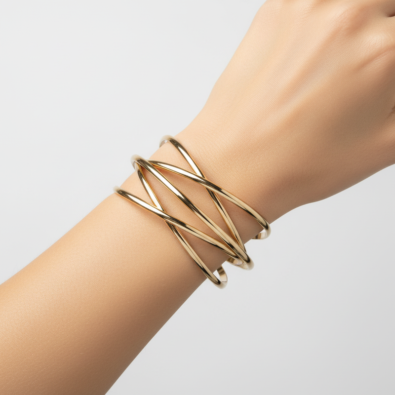 Offenes Armreif-Design - ShineCurve 