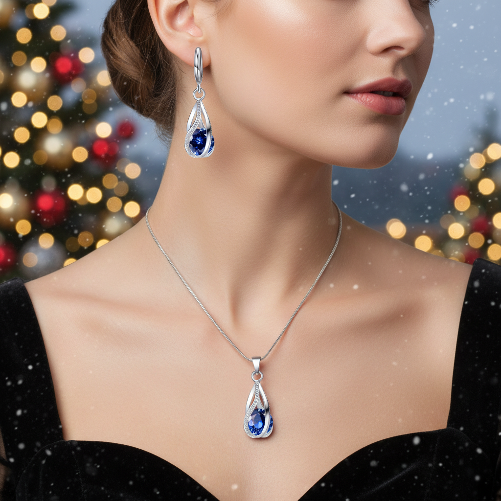 Ohrringe Und Halskette - SparkleJewelry 