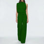 One-Shoulder Sleeveless Wide-Leg Jumpsuit - Carol