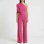 One-Shoulder Sleeveless Wide-Leg Jumpsuit - Carol