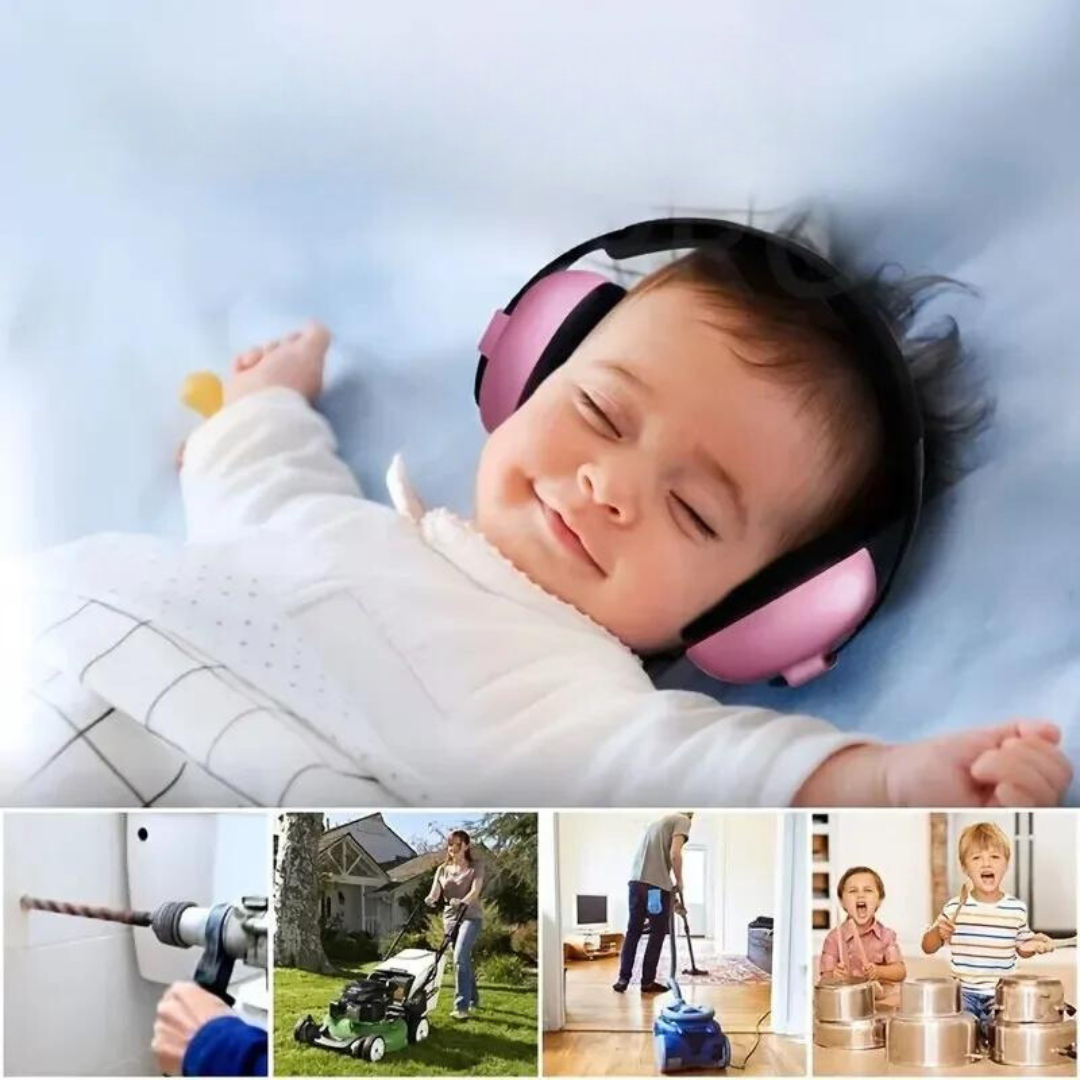 Geräuschdämmende Baby-Ohrenschützer für Schlaf & Reisen – 1+1 Gratis