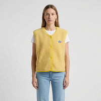 Open-Front Sleeveless Layering Vest - Claudia