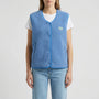 Open-Front Sleeveless Layering Vest - Claudia