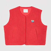 Open-Front Sleeveless Layering Vest - Claudia