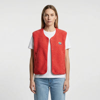 Open-Front Sleeveless Layering Vest - Claudia