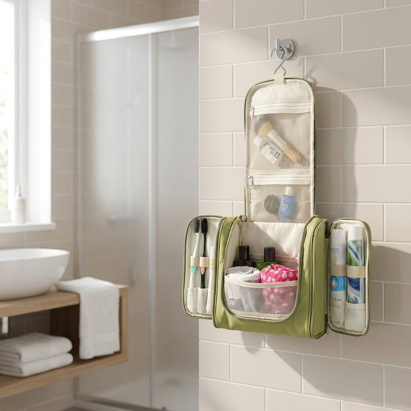 Opvouwbare Toilettas Met Haak - TrailTidy
