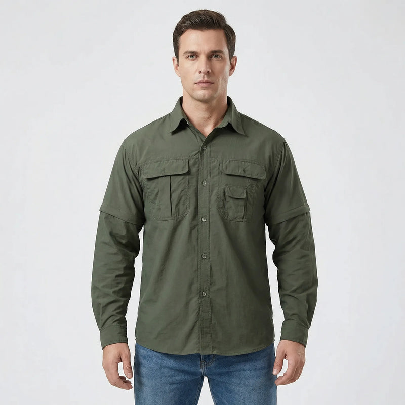 Outdoorshirt Met Afritsbare Mouwen - Brett