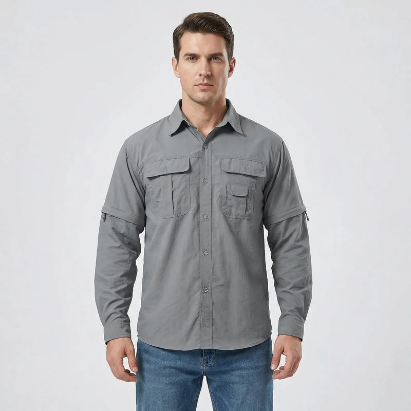 Outdoorshirt Met Afritsbare Mouwen - Brett