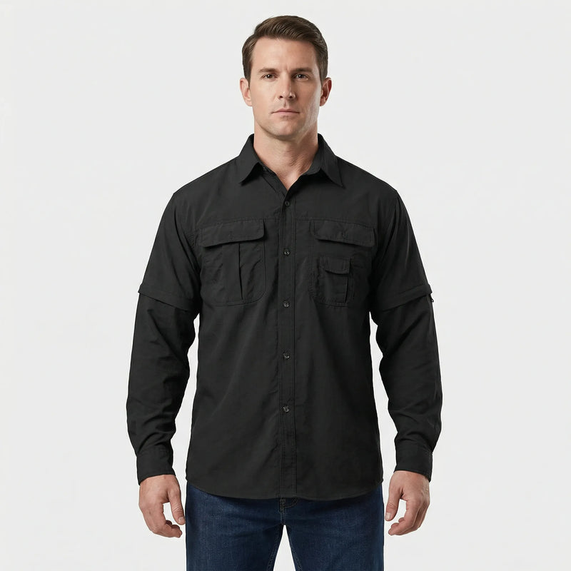 Outdoorshirt Met Afritsbare Mouwen - Brett