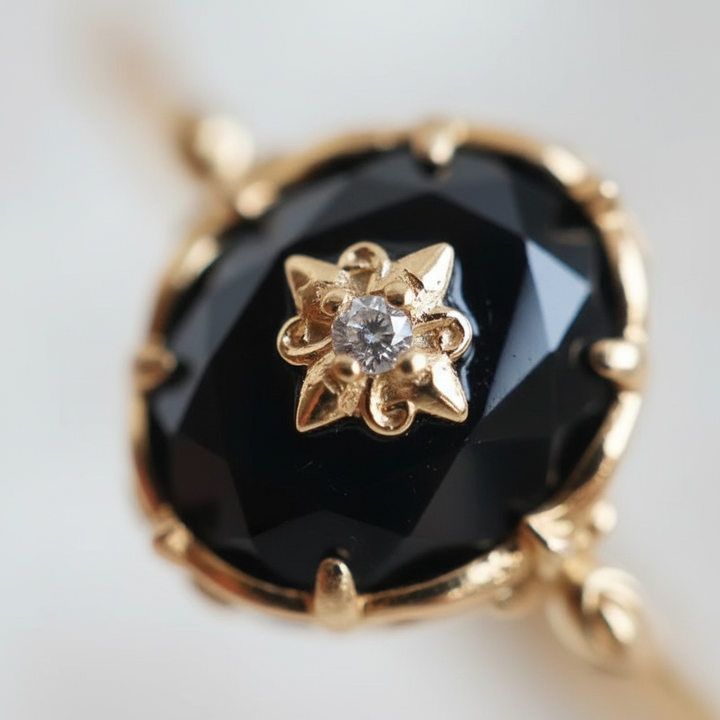 Ovaler Achat-Ring - BlackGlamour 