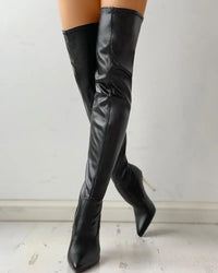 Over-The-Knee Pointed Toe Boot - Sandra