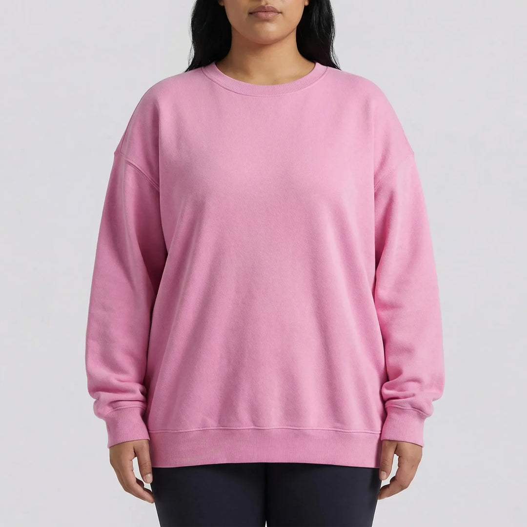 Oversize Sweatshirt Mit Rundhalsausschnitt - Christy