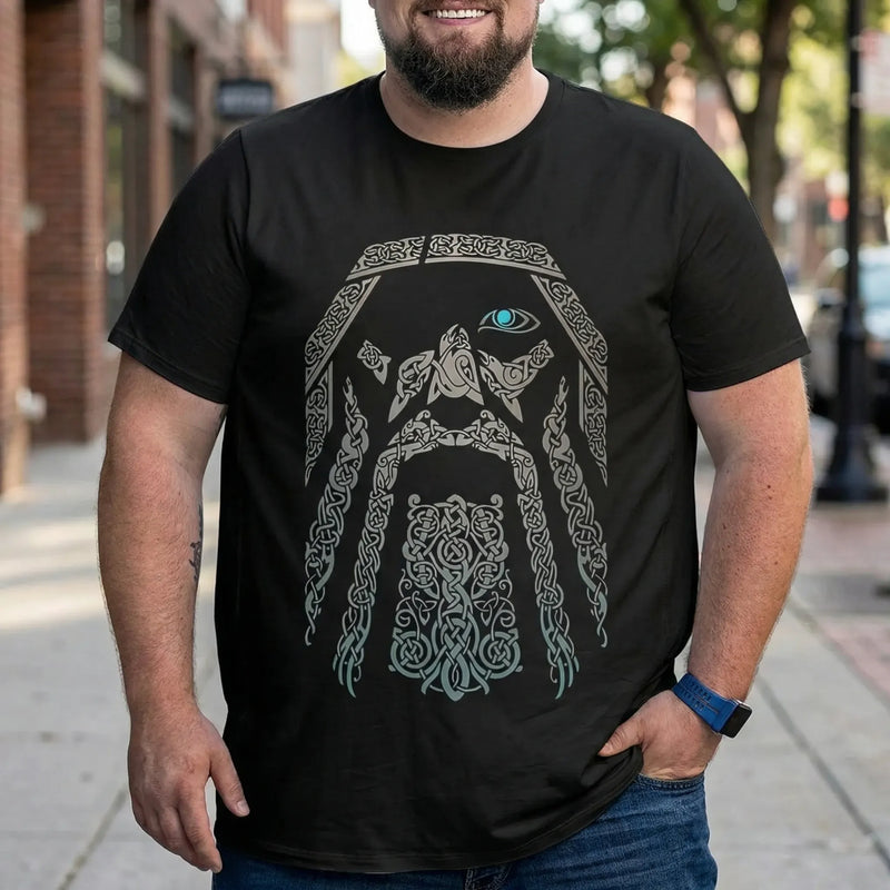 Oversize T-Shirt Mit Nordischem Print - Calvin