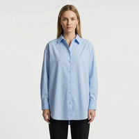 Oversized Blouse Met Omgeslagen Kraag - Blanca
