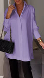 Oversized Blouse With A Collar - Mamie