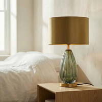Oversized Glass Base Table Lamp -  Glacielle