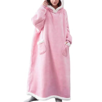 Oversized Hooded Blanket With Front Pocket - Lola