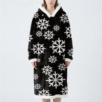 Oversized Hooded Blanket With Front Pocket - Lola