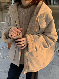 Oversized Hooded Reversible Parka - Mindy