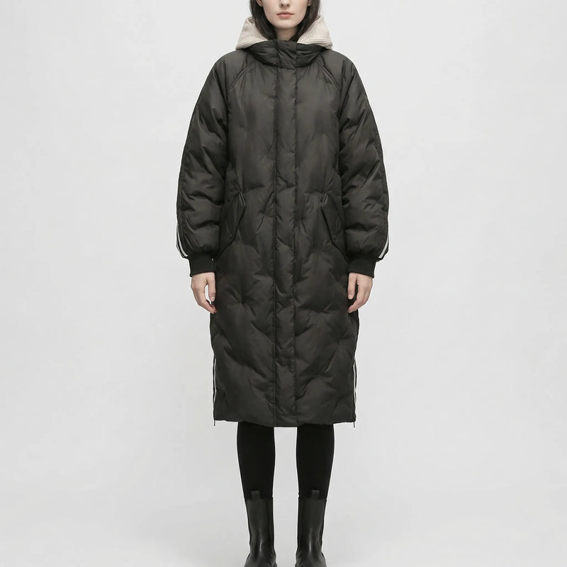 Oversized Quilted Coat For Women - Kimberly