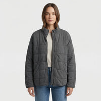 Oversized Quilted Zip-Up Jacket - Kathy
