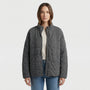 Oversized Quilted Zip-Up Jacket - Kathy