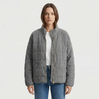 Oversized Quilted Zip-Up Jacket - Kathy