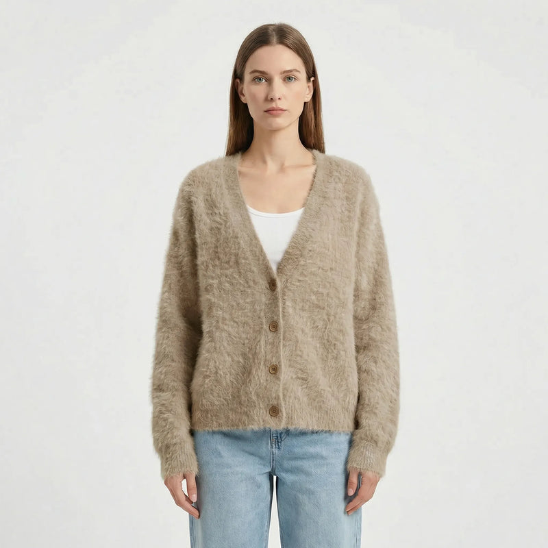 Oversized Strickjacke Mit Knöpfen - Jasmina