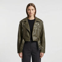 Oversized Vintage Biker Jacket - Jane