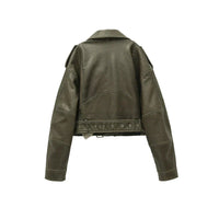 Oversized Vintage Biker Jacket - Jane