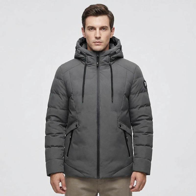 Padded Hooded Men's Winter Jacket - Tomas