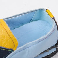Patchwork Slip-On Flat Loafer - Cecilia