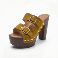 Plateau Sandalen High Heels Mit Blockabsatz - Marion