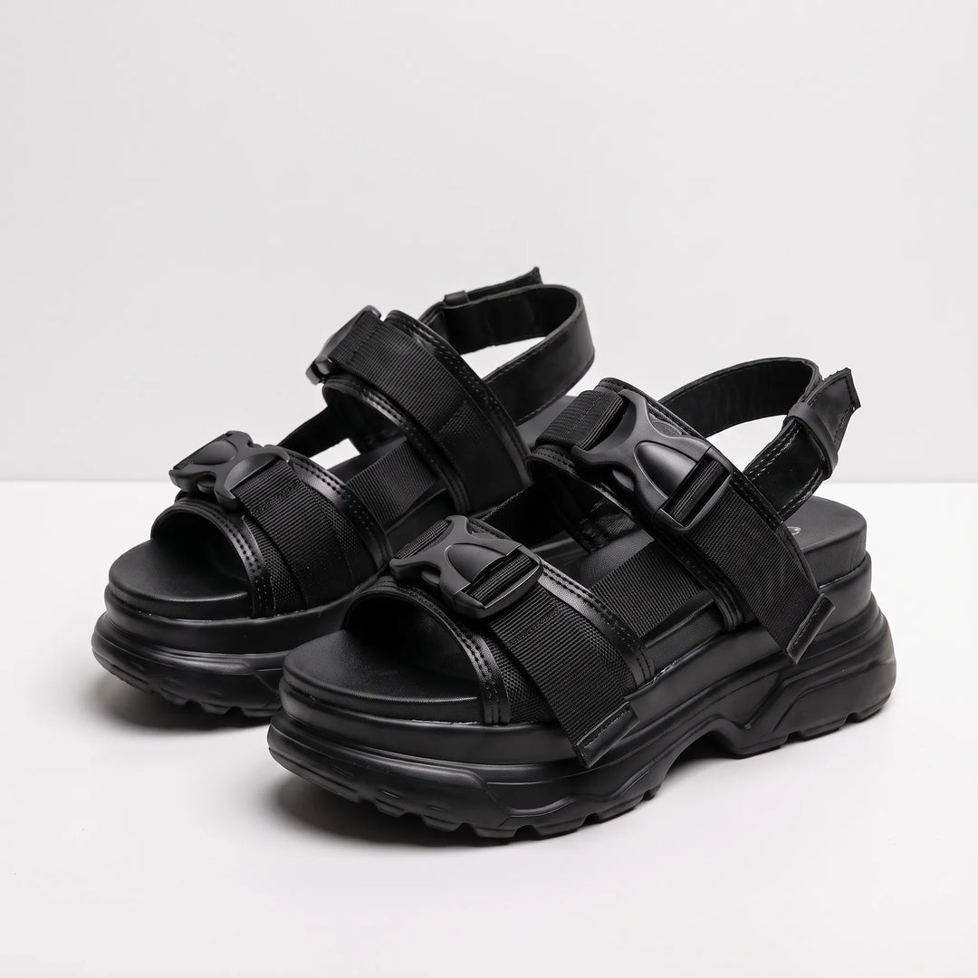 Plateausandalen Mit Dicker Sohle - Ann