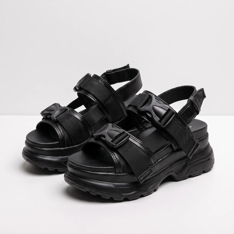 Plateausandalen Mit Dicker Sohle - Ann